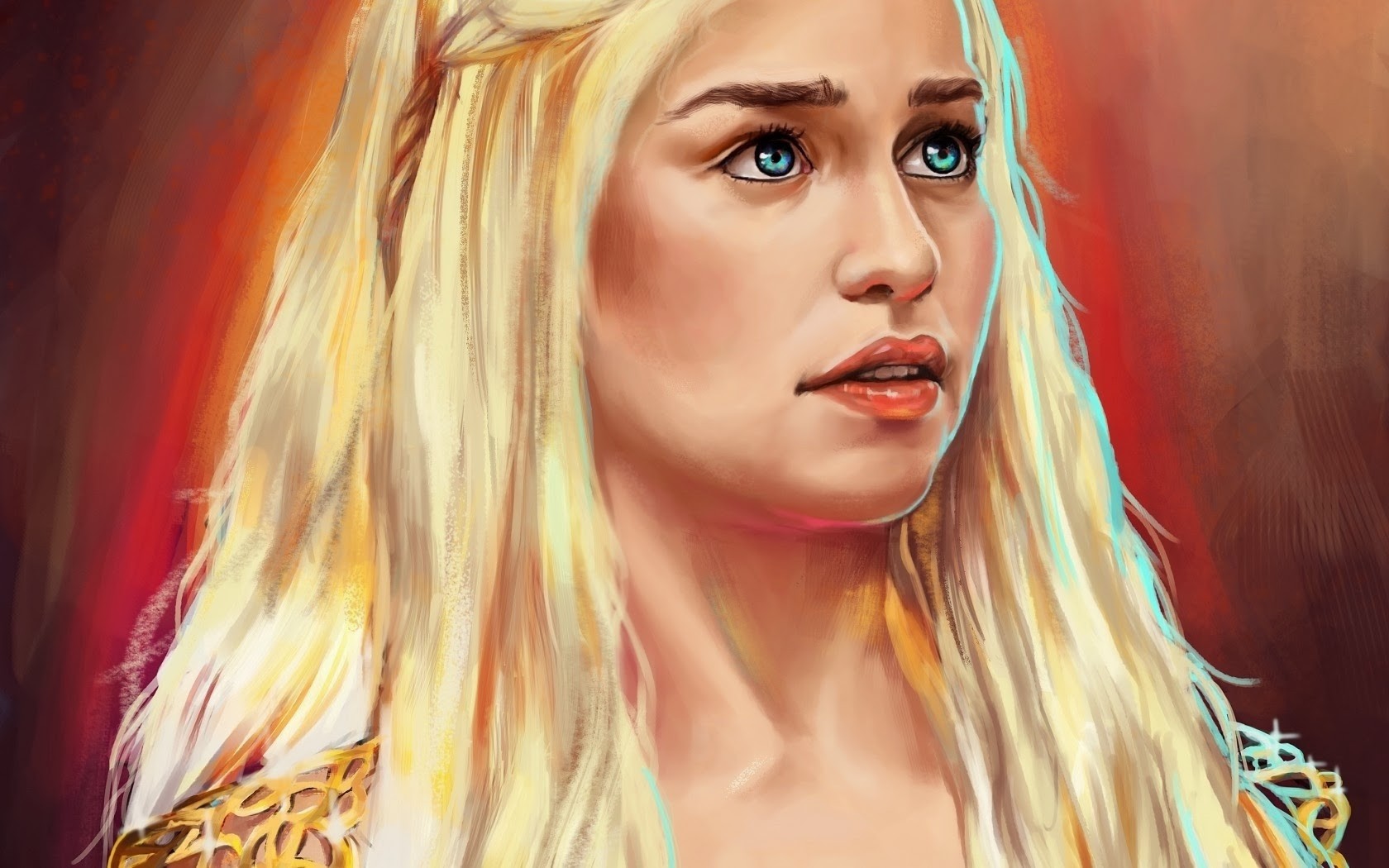 Daenerys Targaryen fan art from Game of Thrones HD Wallpaper