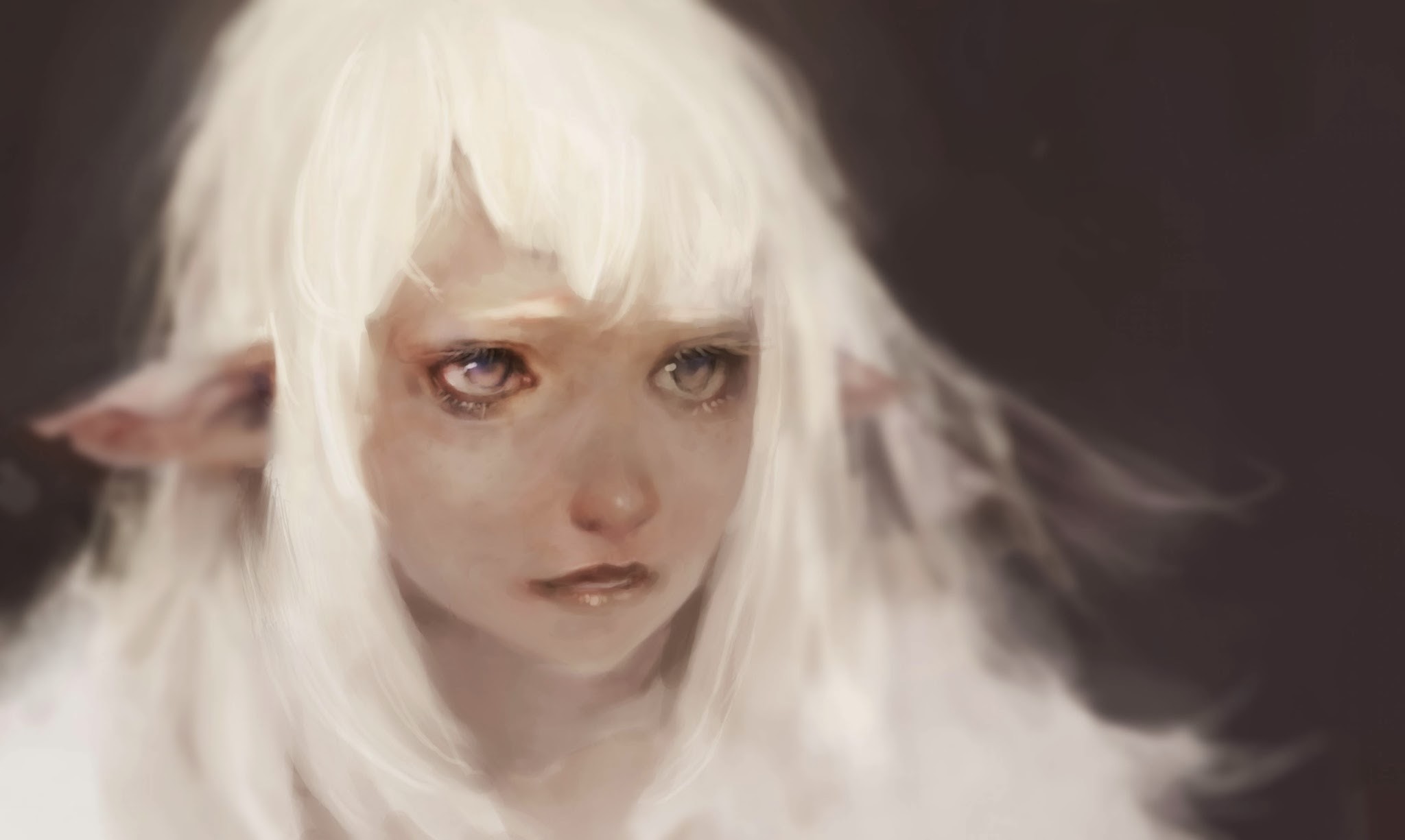 Fantasy elf girl artwork HD Wallpaper