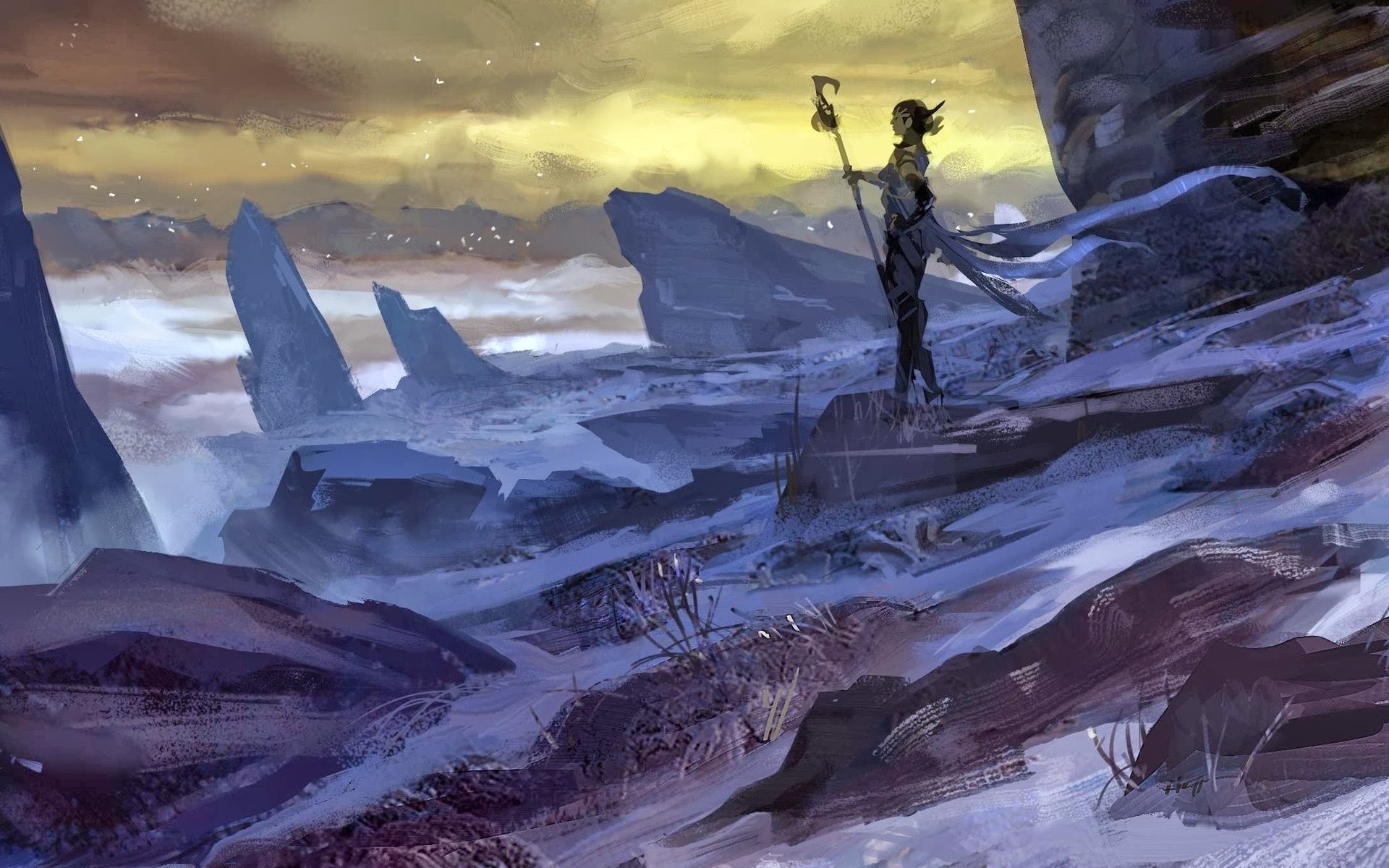 Fantasy art by Neal Hanson HD Wallpaper