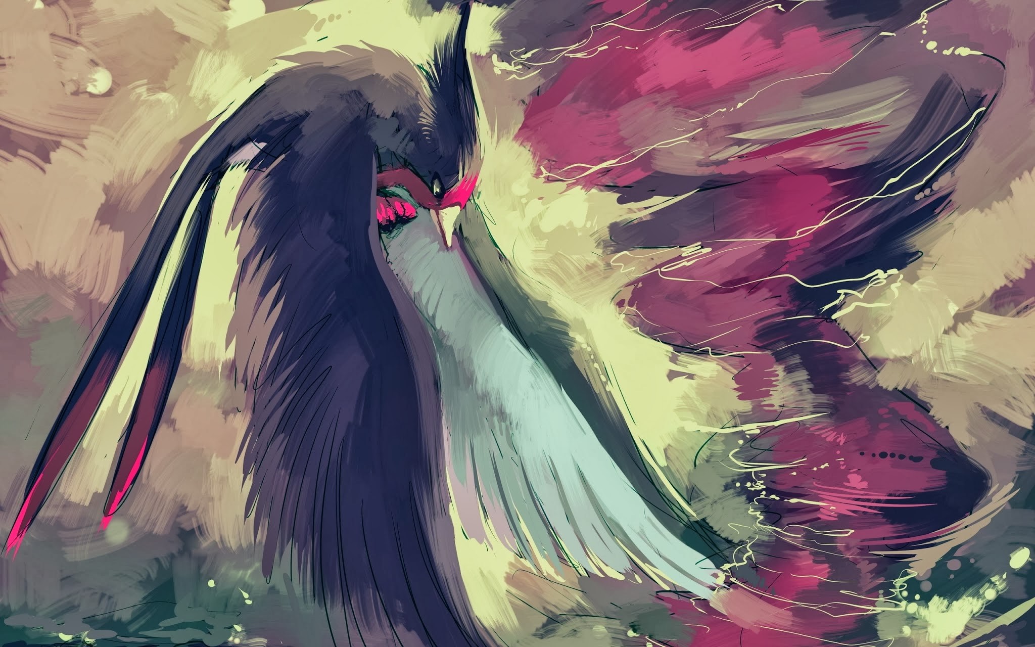 Moltres Pokémon Bird Art HD Wallpaper