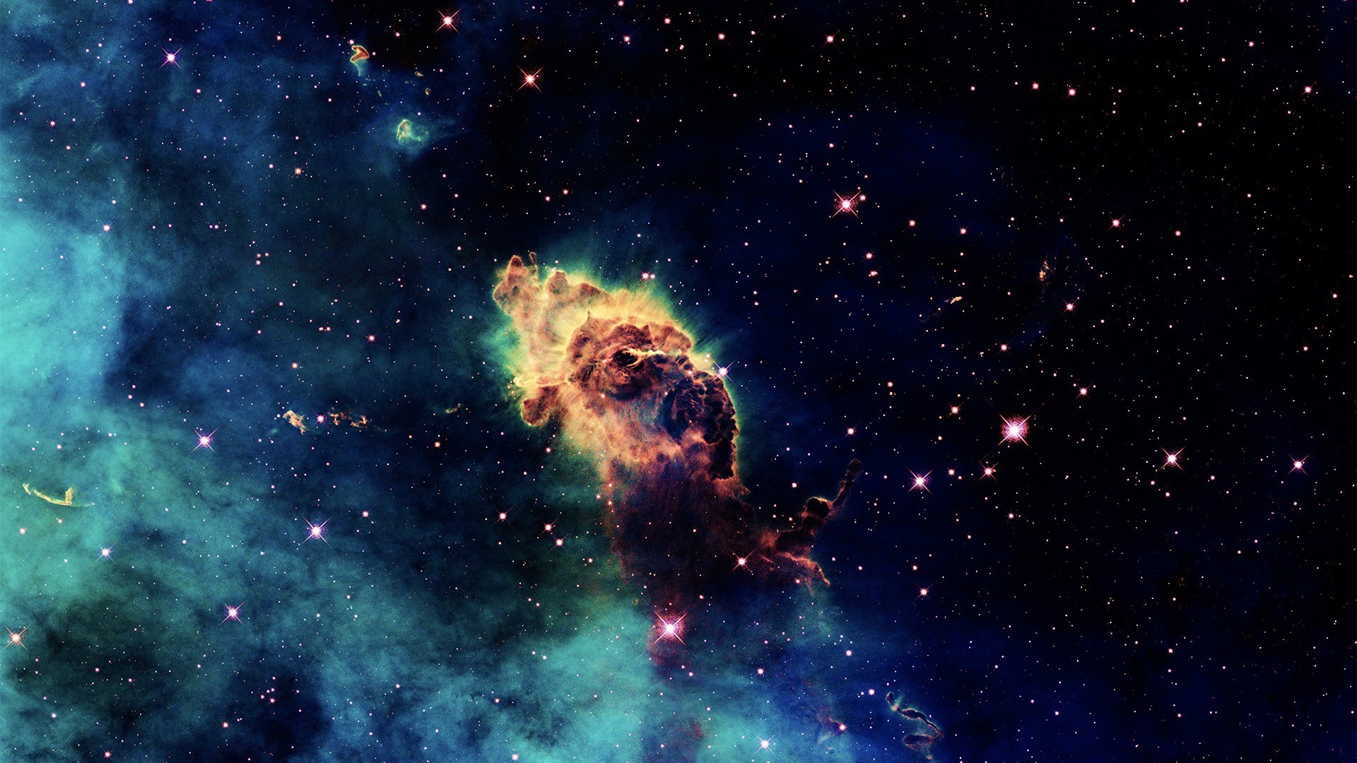 Nebula and stars in deep space HD Wallpaper