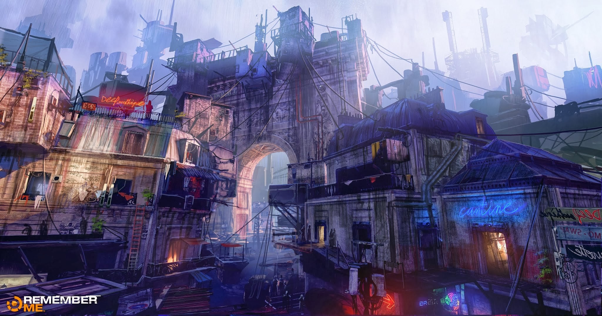 Remember Me video game concept art HD Wallpaper