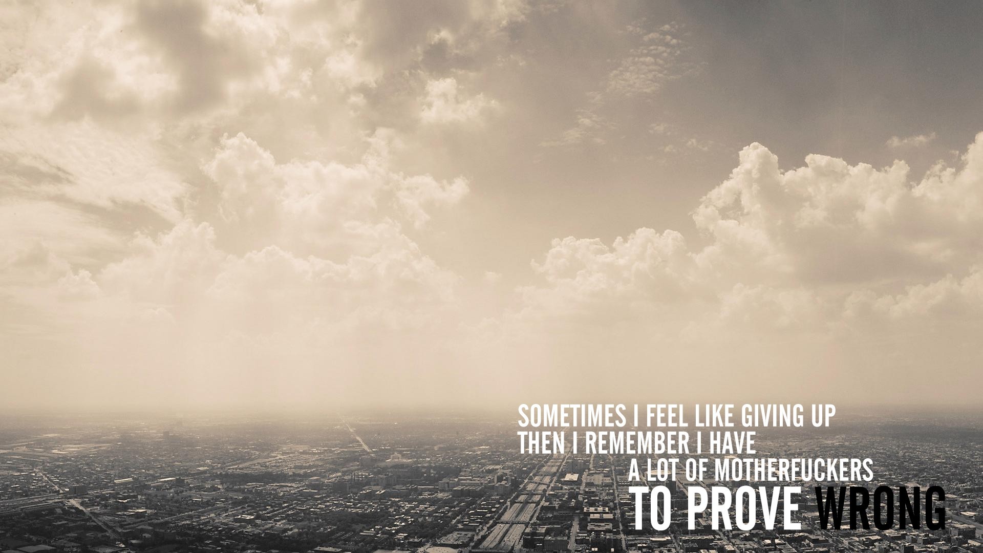 Motivational quote about proving people wrong HD Wallpaper