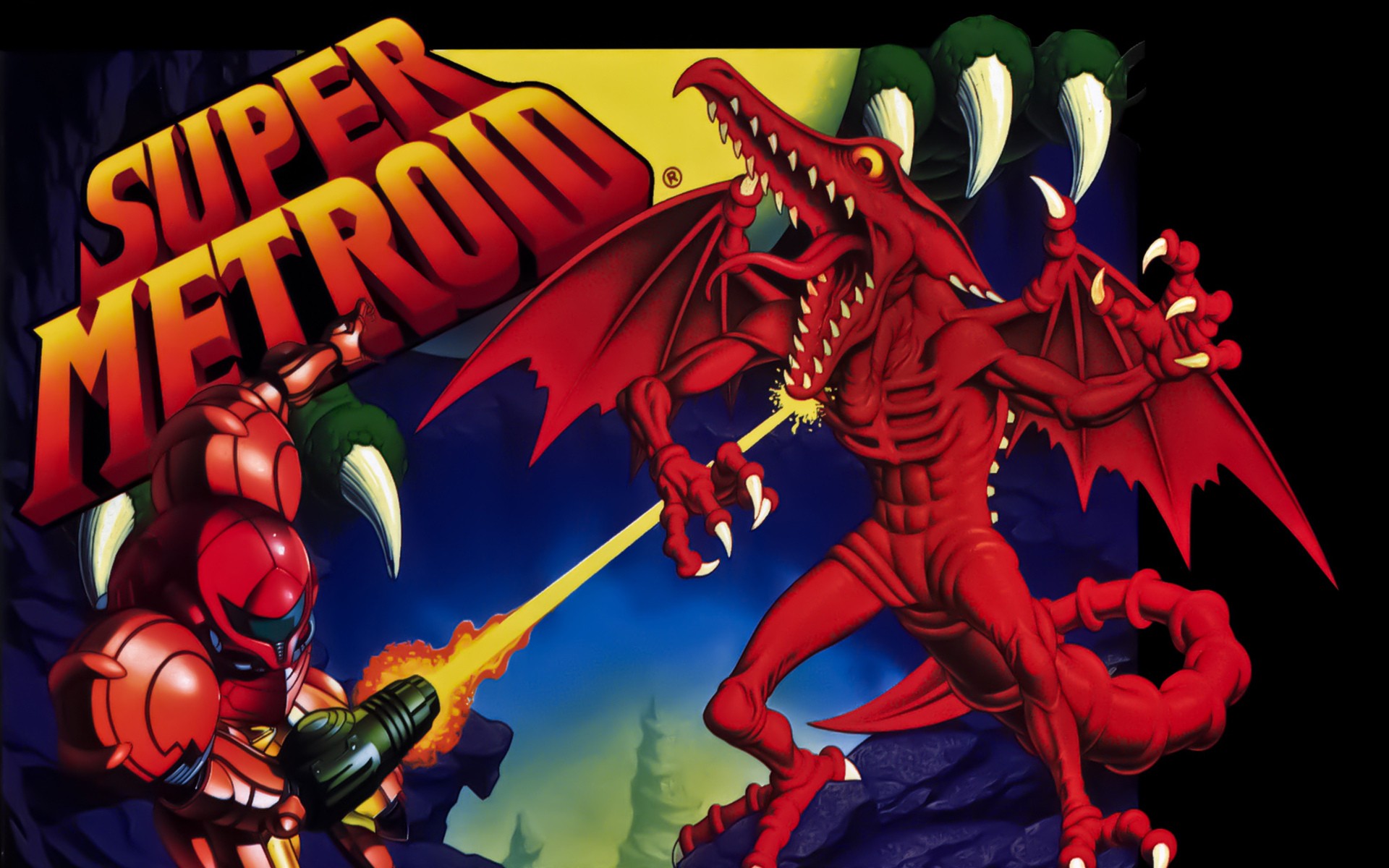 Super Metroid: Samus vs. Ridley HD Wallpaper