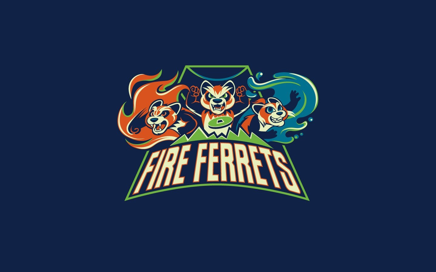 Fire Ferrets logo from The Legend of Korra HD Wallpaper