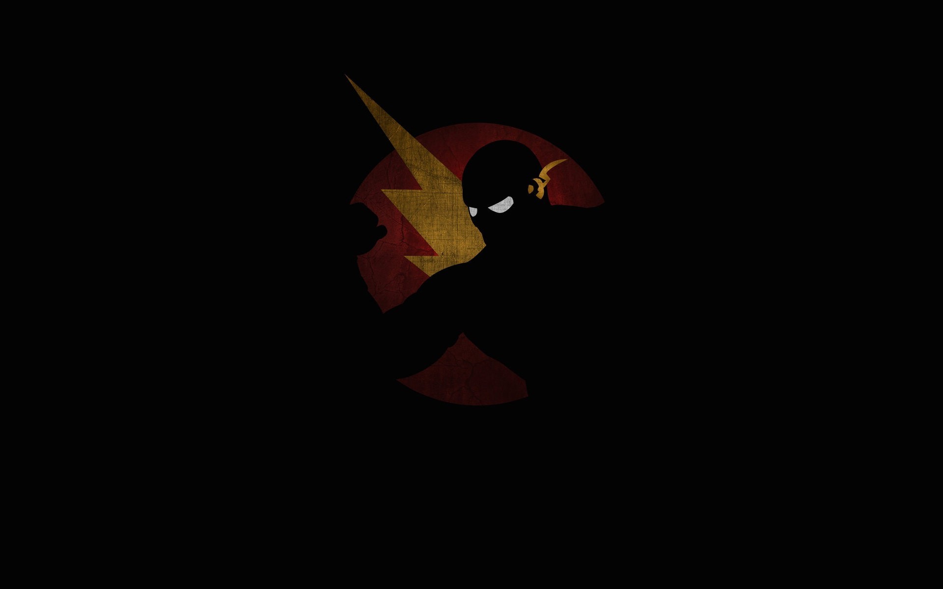 The Flash minimalist DC Comics logo HD Wallpaper