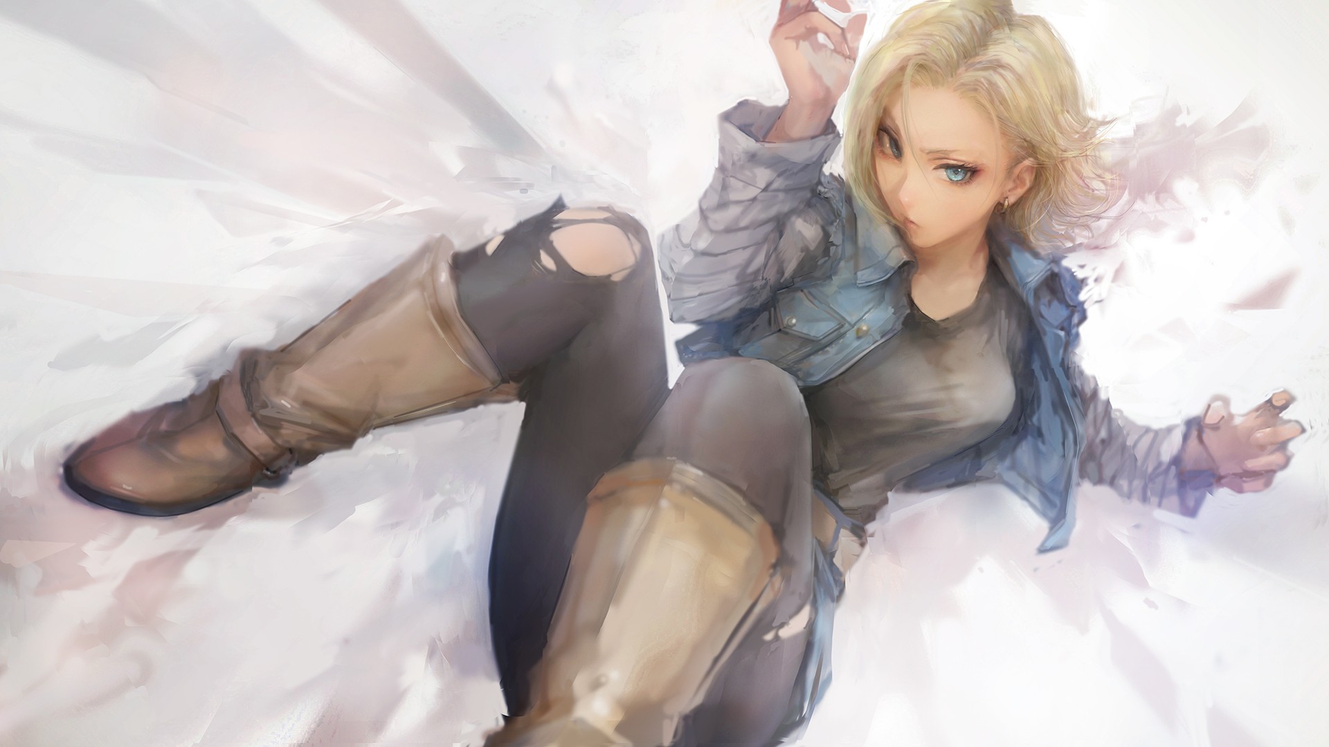 Android 18 from Dragon Ball Z HD Wallpaper