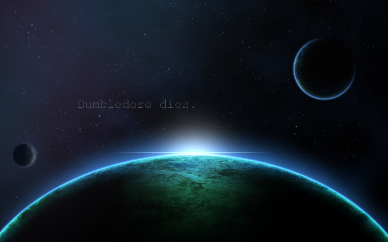 Dumbledore dies. Space planets and stars HD Wallpaper