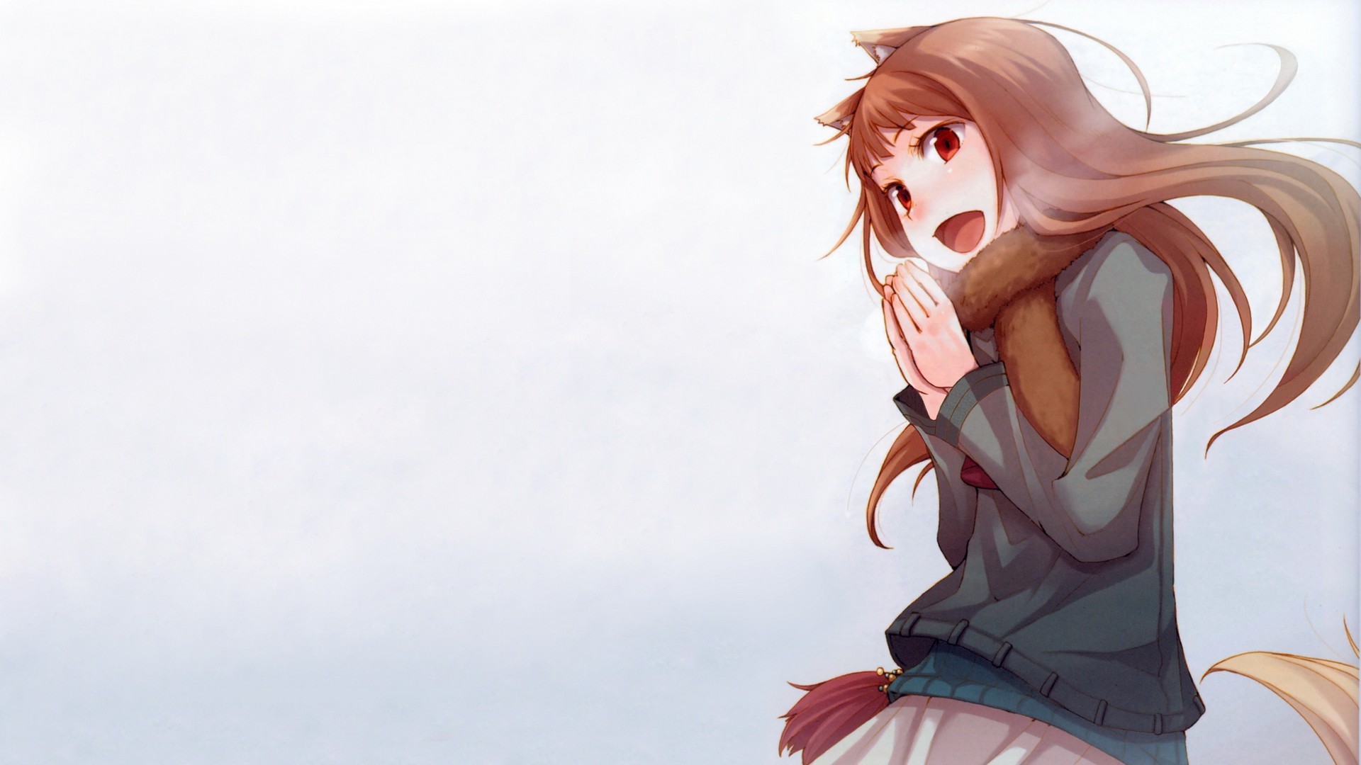 Holo from Spice and Wolf with wolf ears HD Wallpaper