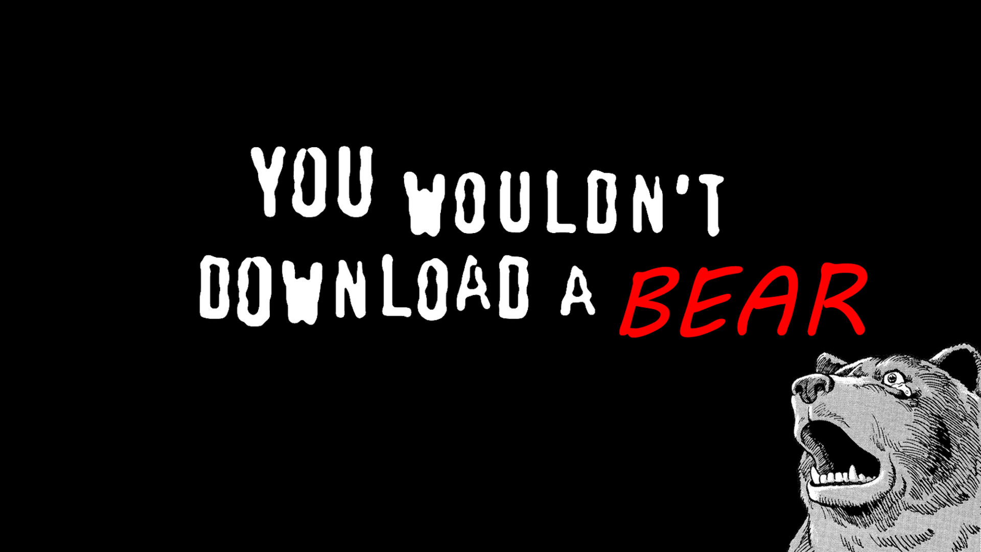 You Wouldn't Download a Bear Meme HD Wallpaper