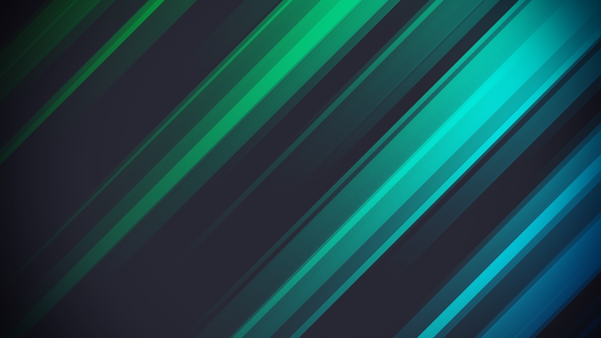 Abstract diagonal lines with green and blue gradient HD Wallpaper