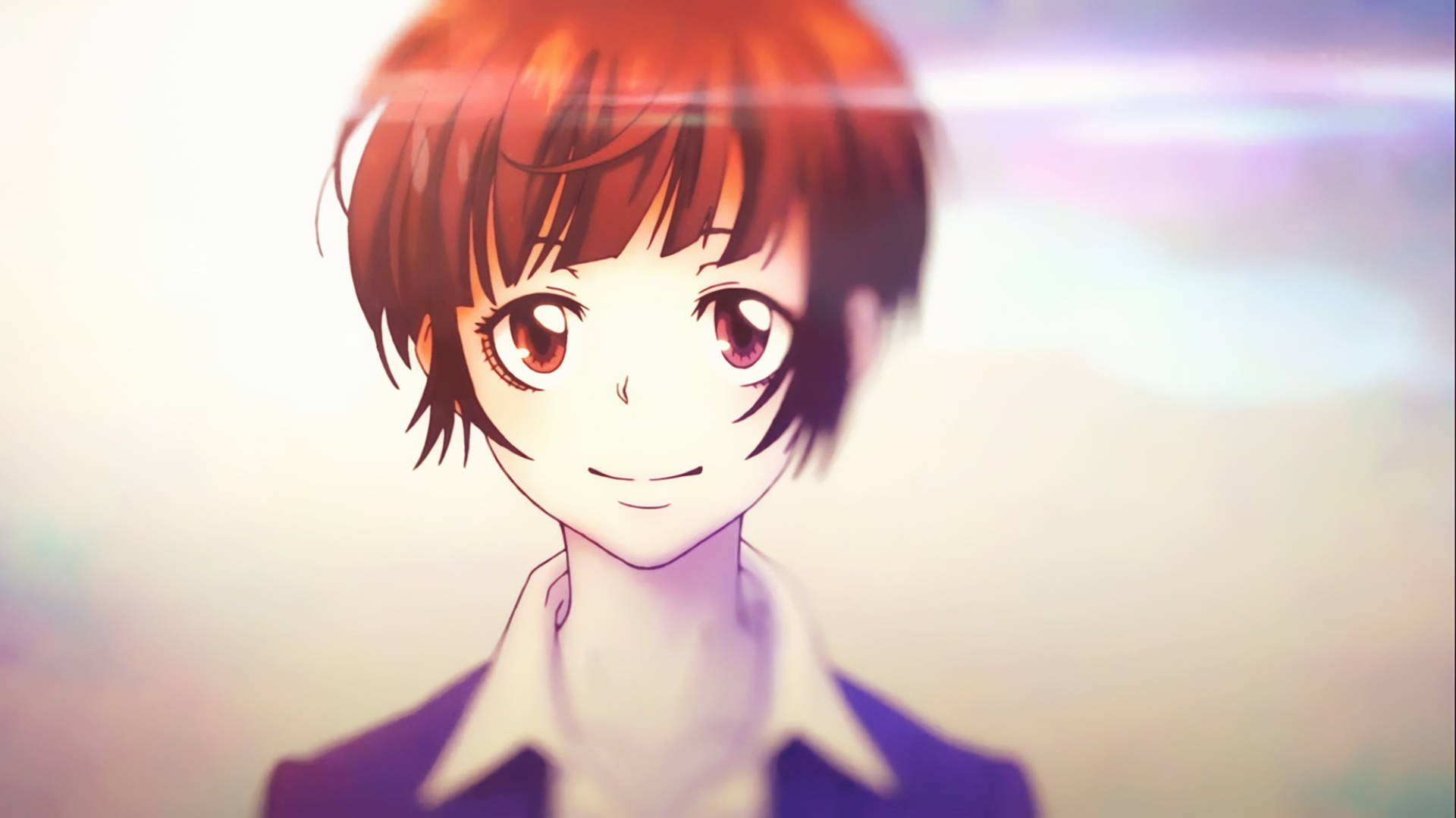 Akane Tsunemori from Psycho-Pass smiling HD Wallpaper