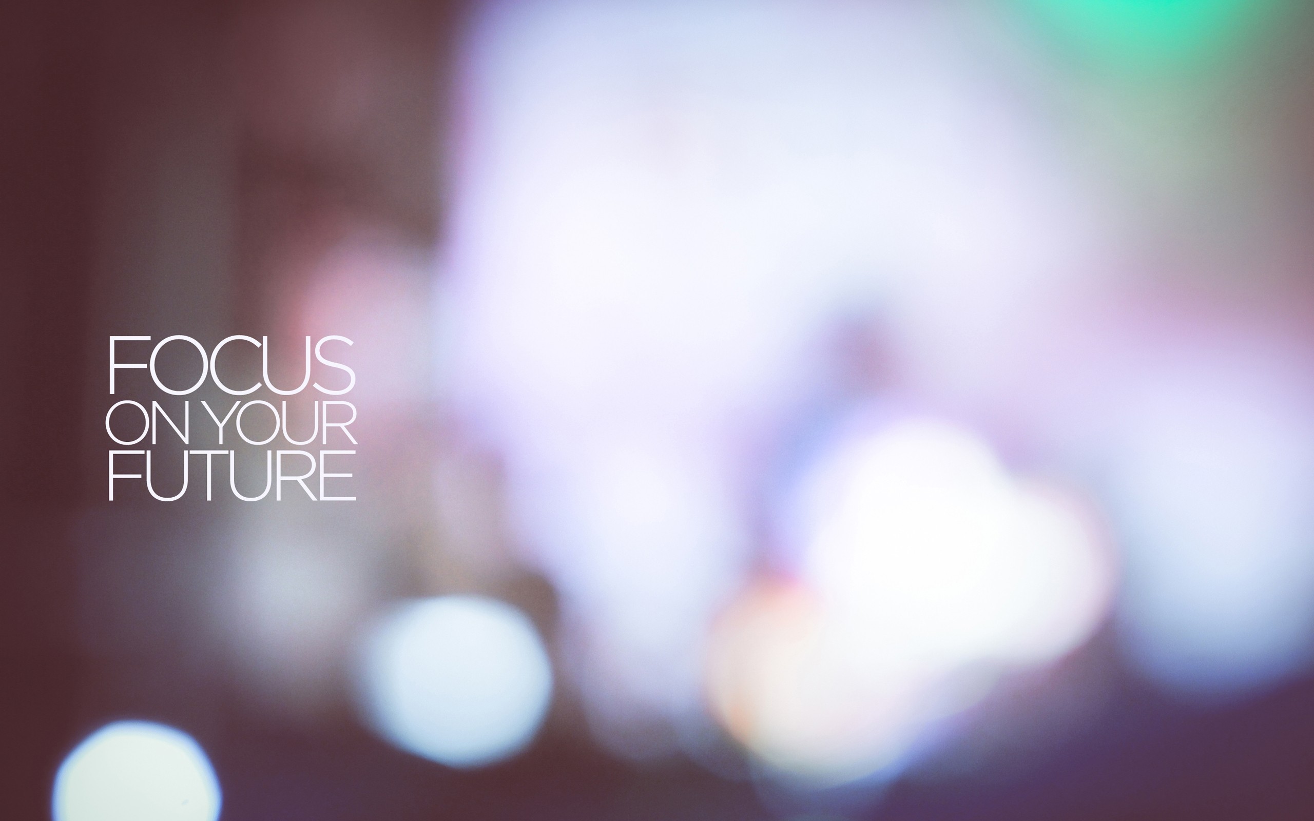 Focus on Your Future Motivational Quote HD Wallpaper