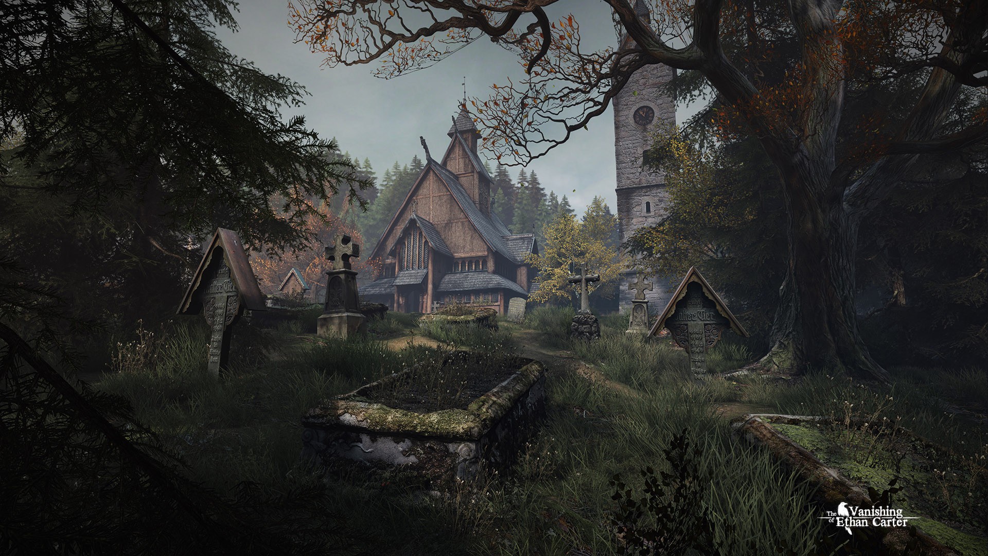 The Vanishing of Ethan Carter Cemetery HD Wallpaper