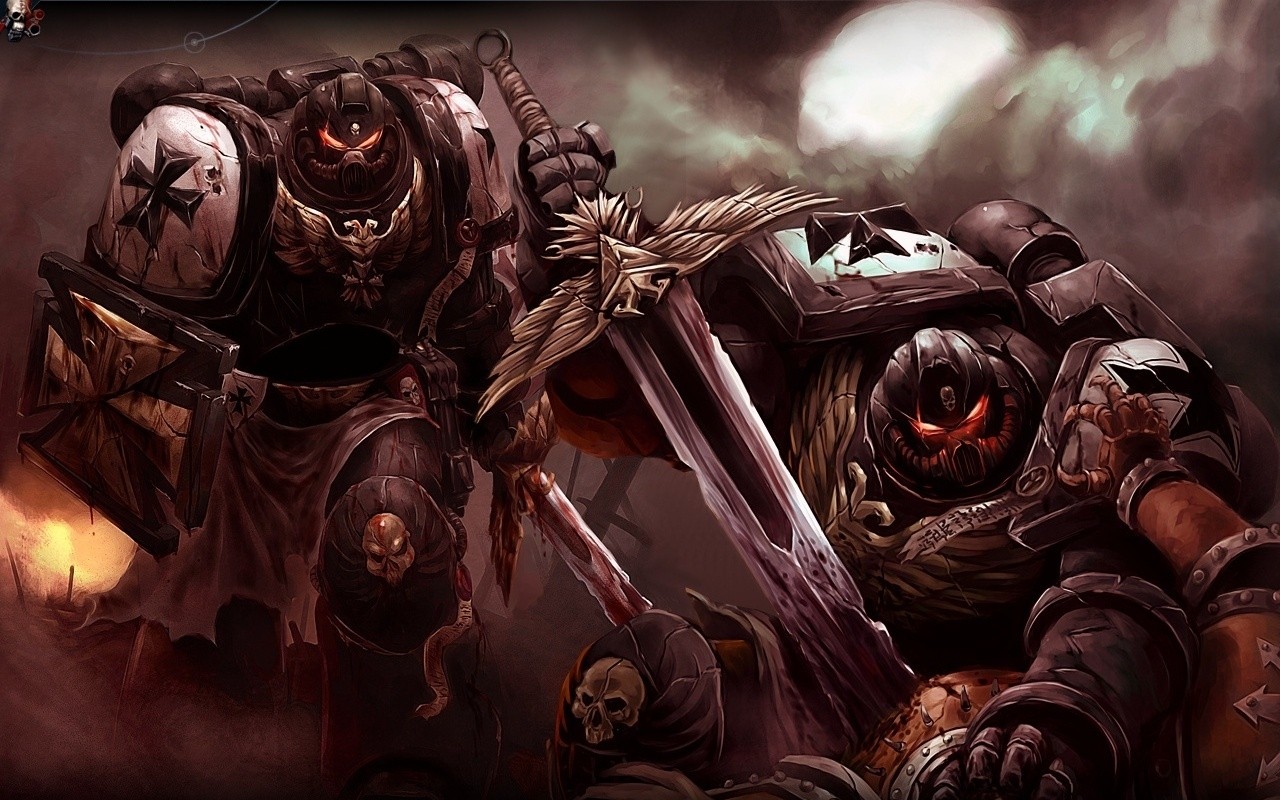 Warhammer 40,000 Black Templars Space Marines HD Wallpaper