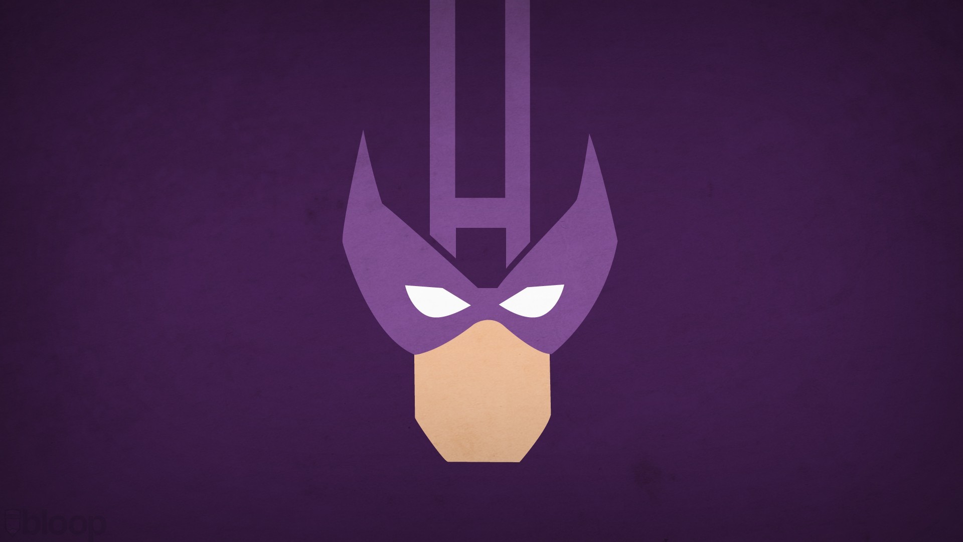 Minimalist Hawkeye Mask with 'H' Symbol HD Wallpaper