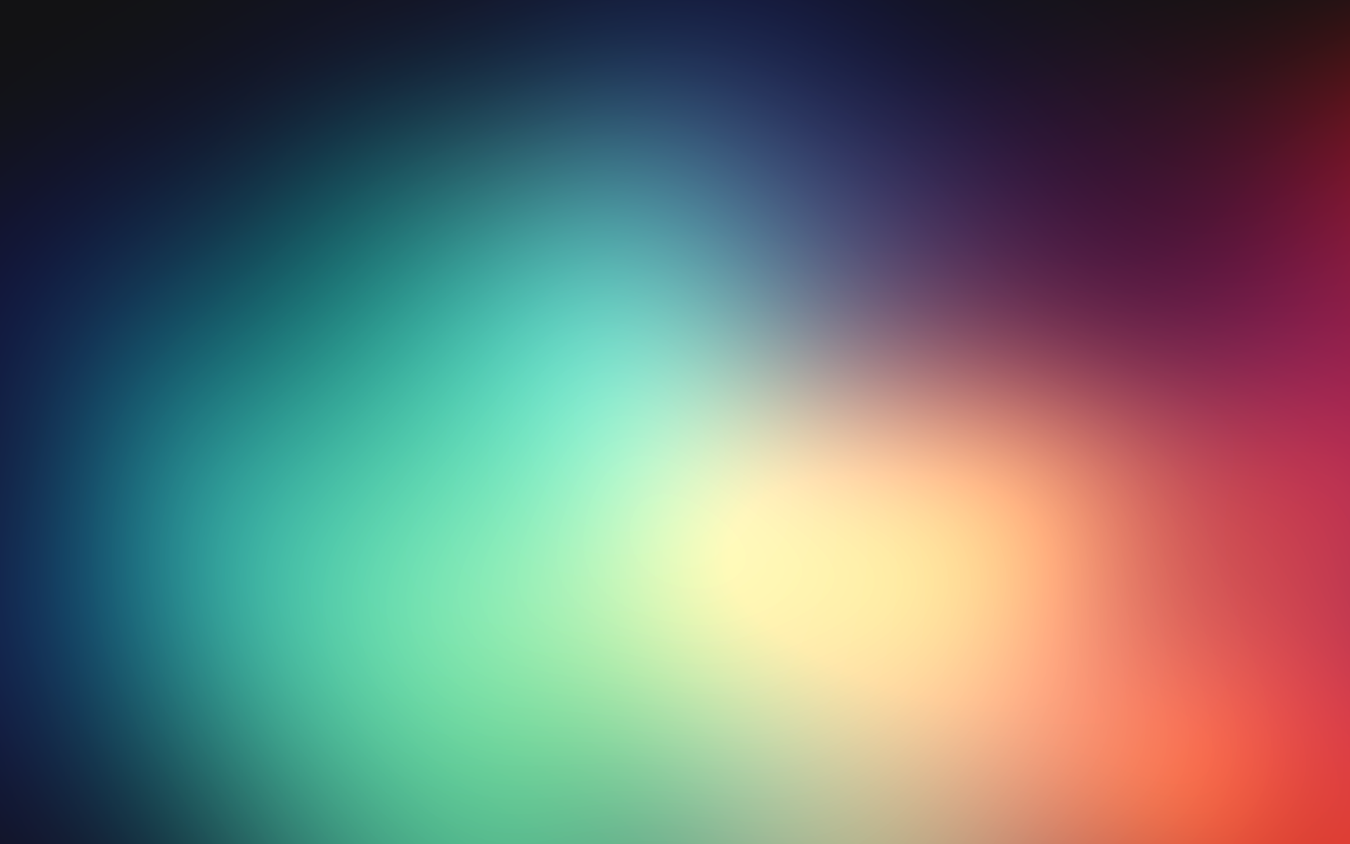 Blurred gradient with multiple colors HD Wallpaper