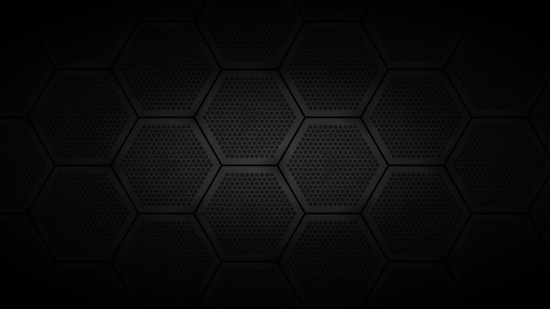 Dark Hexagonal Pattern with Perforations HD Wallpaper