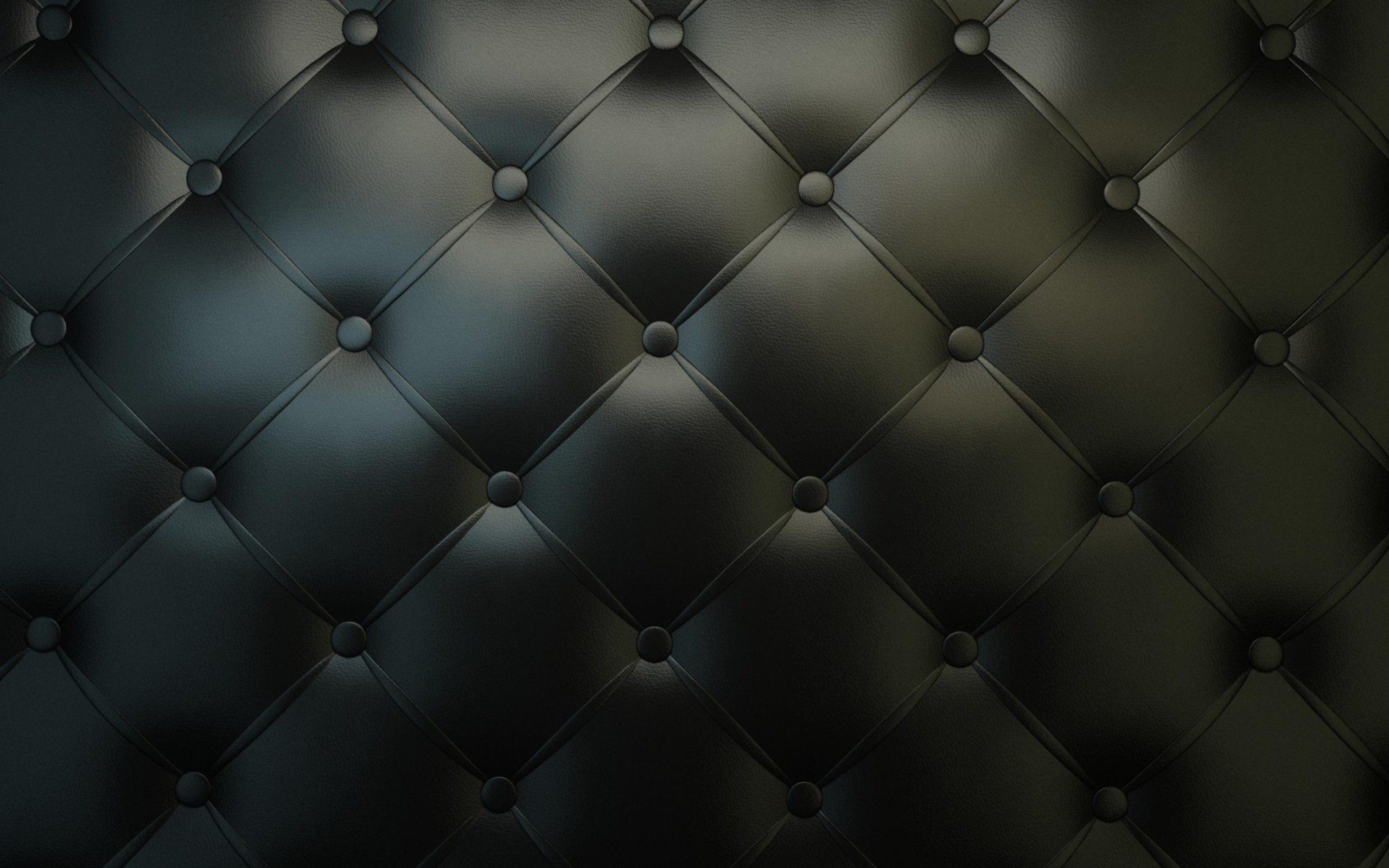 Black tufted leather upholstery HD Wallpaper