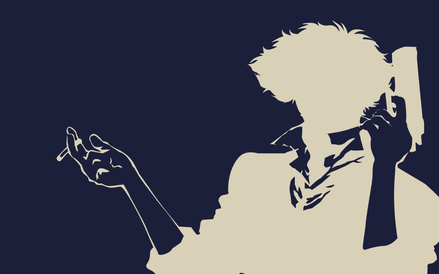 Spike Spiegel from Cowboy Bebop holding a gun HD Wallpaper