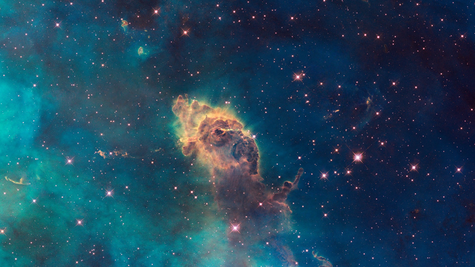 The Carina Nebula in deep space HD Wallpaper