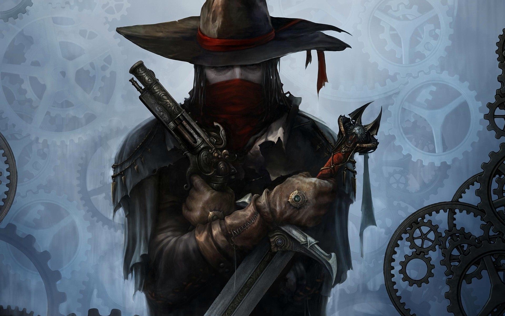 Van Helsing with a gun and sword HD Wallpaper