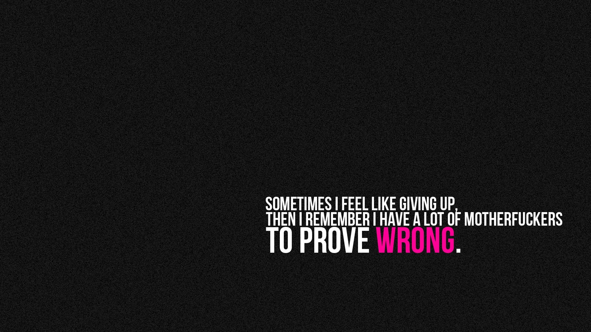 Motivational typography with a dark background HD Wallpaper