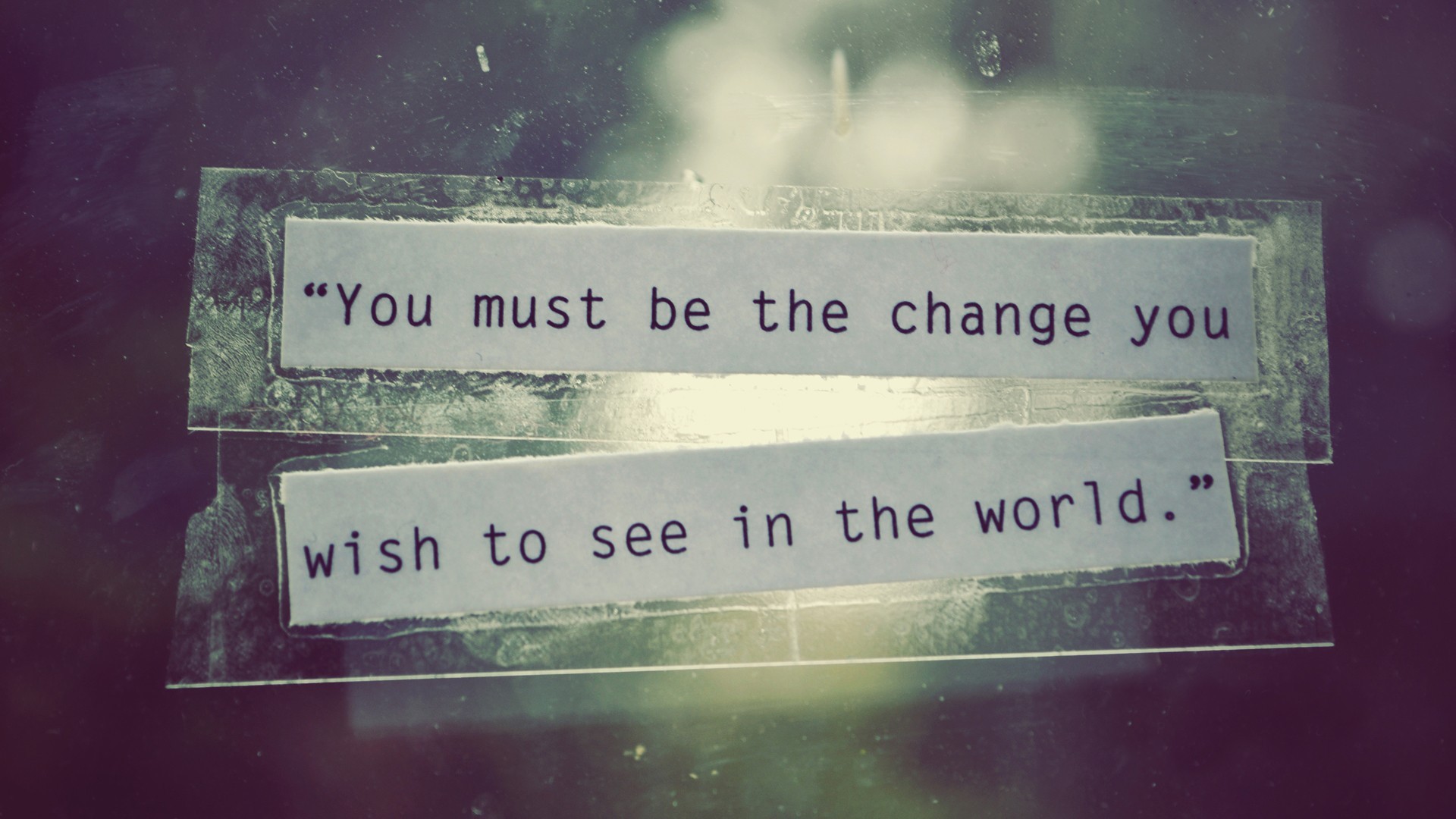 Motivational quote about change on paper HD Wallpaper