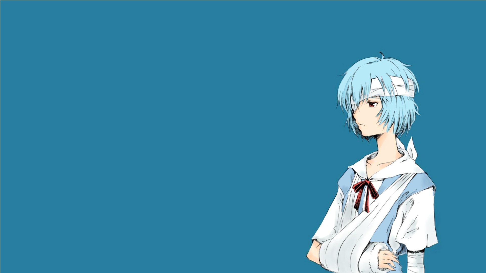 Ayanami Rei from Neon Genesis Evangelion HD Wallpaper