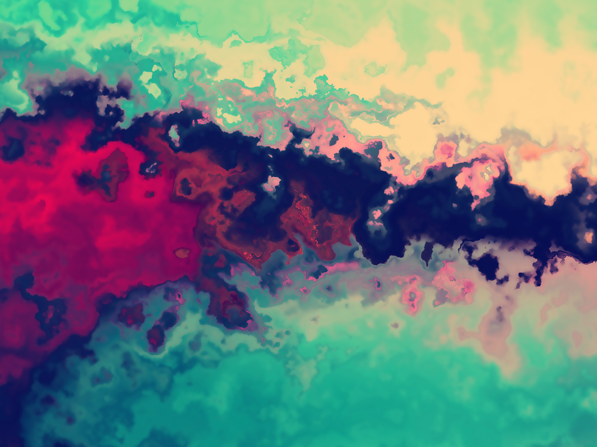 Abstract colorful digital art with swirling patterns HD Wallpaper