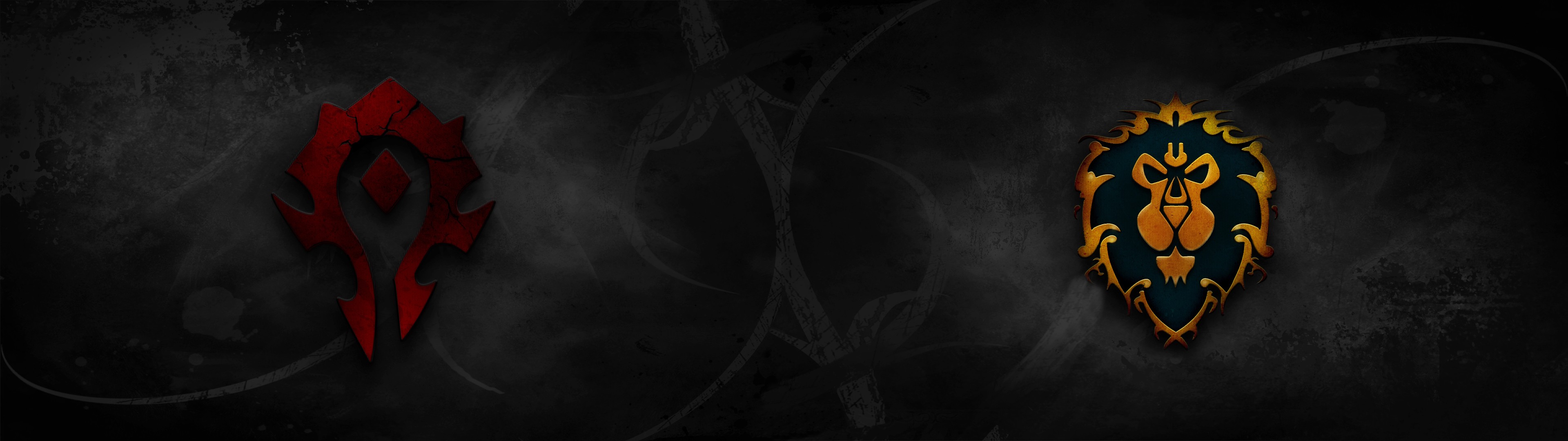World of Warcraft Horde and Alliance Symbols HD Wallpaper
