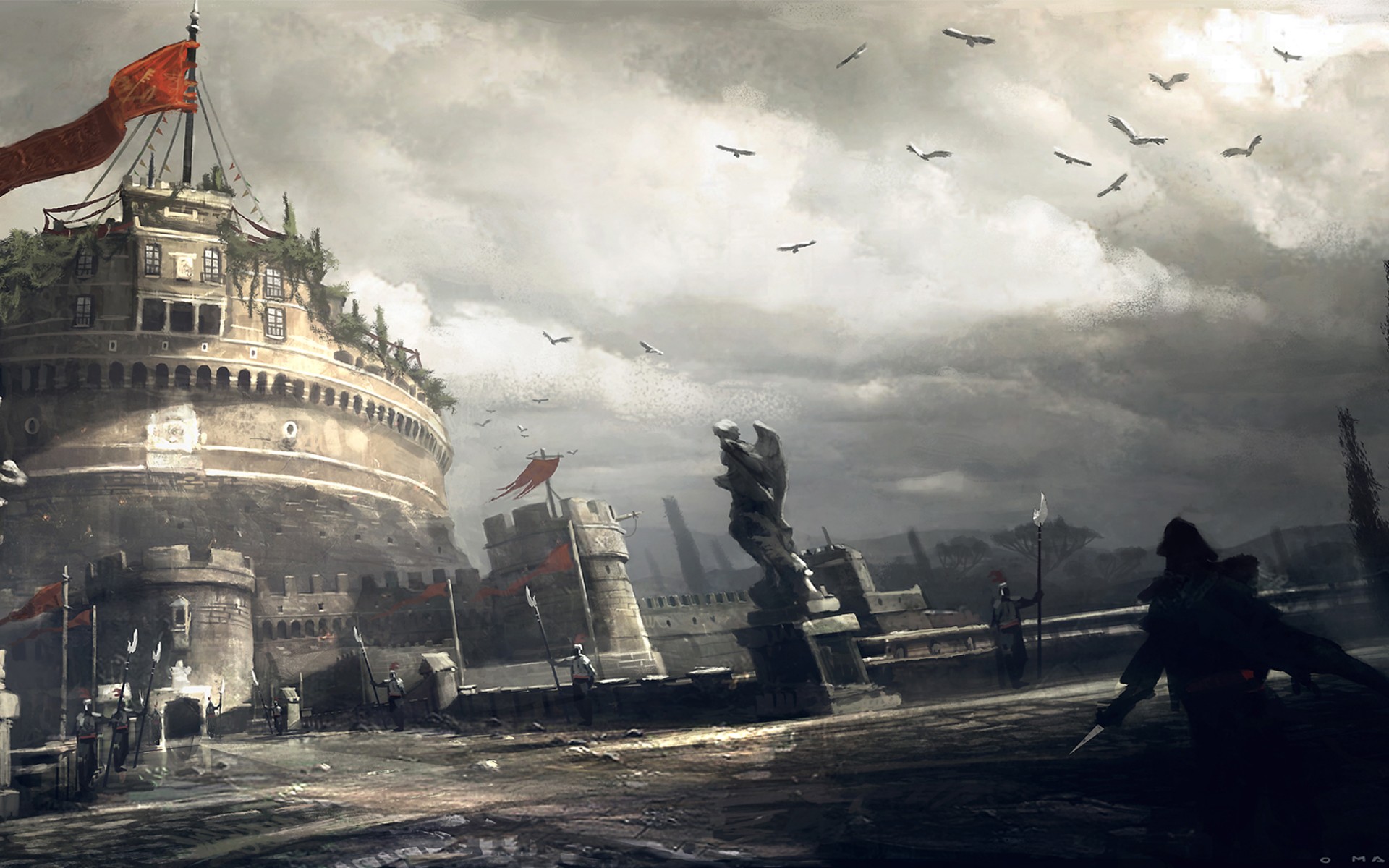 Assassin's Creed: Revelations Ezio Auditore da Firenze Castle HD Wallpaper