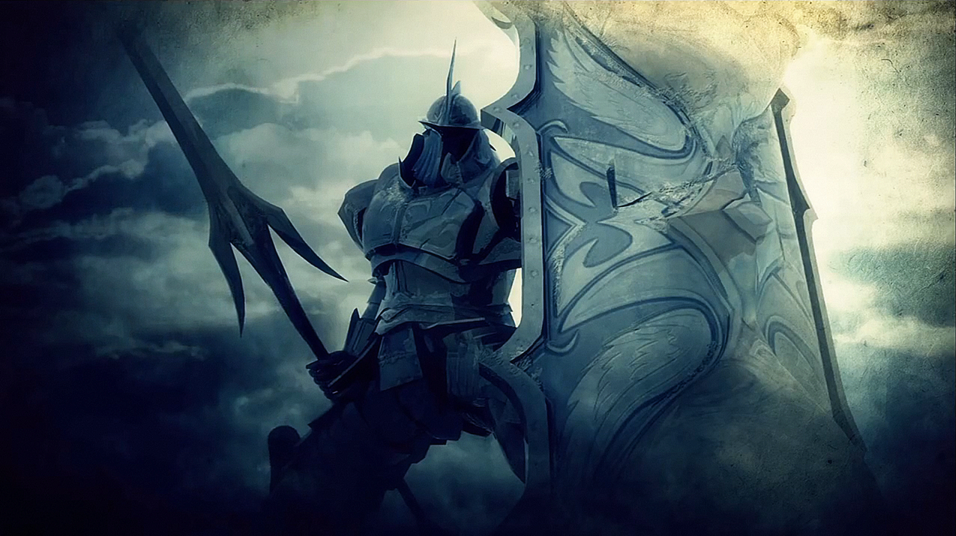 Demon's Souls Knight with Spear and Shield HD Wallpaper