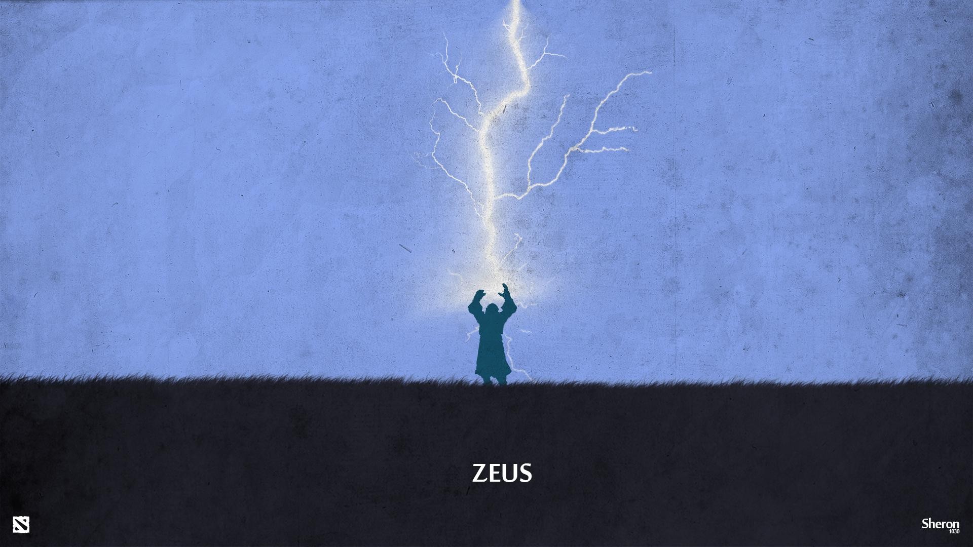 Zeus from Dota 2 summoning lightning HD Wallpaper