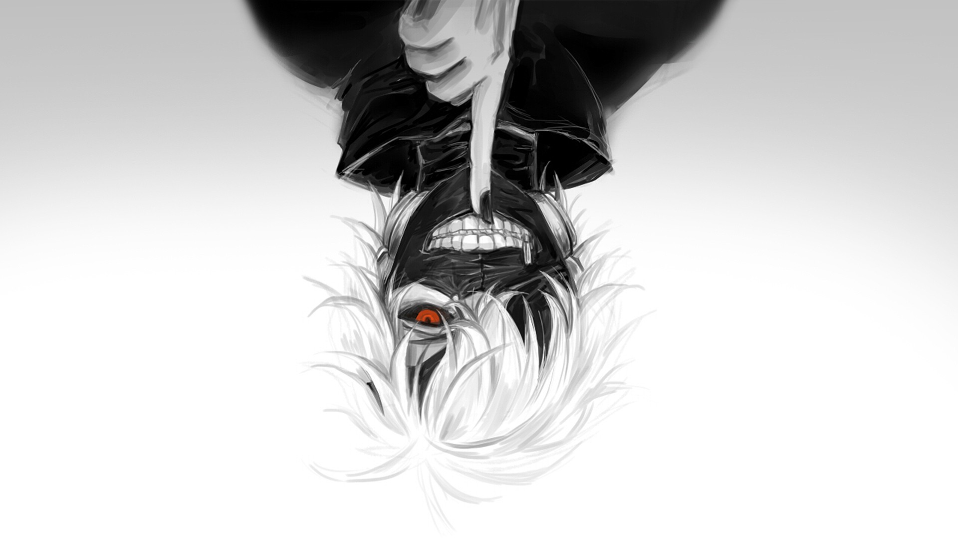 Kaneki Ken from Tokyo Ghoul upside down HD Wallpaper