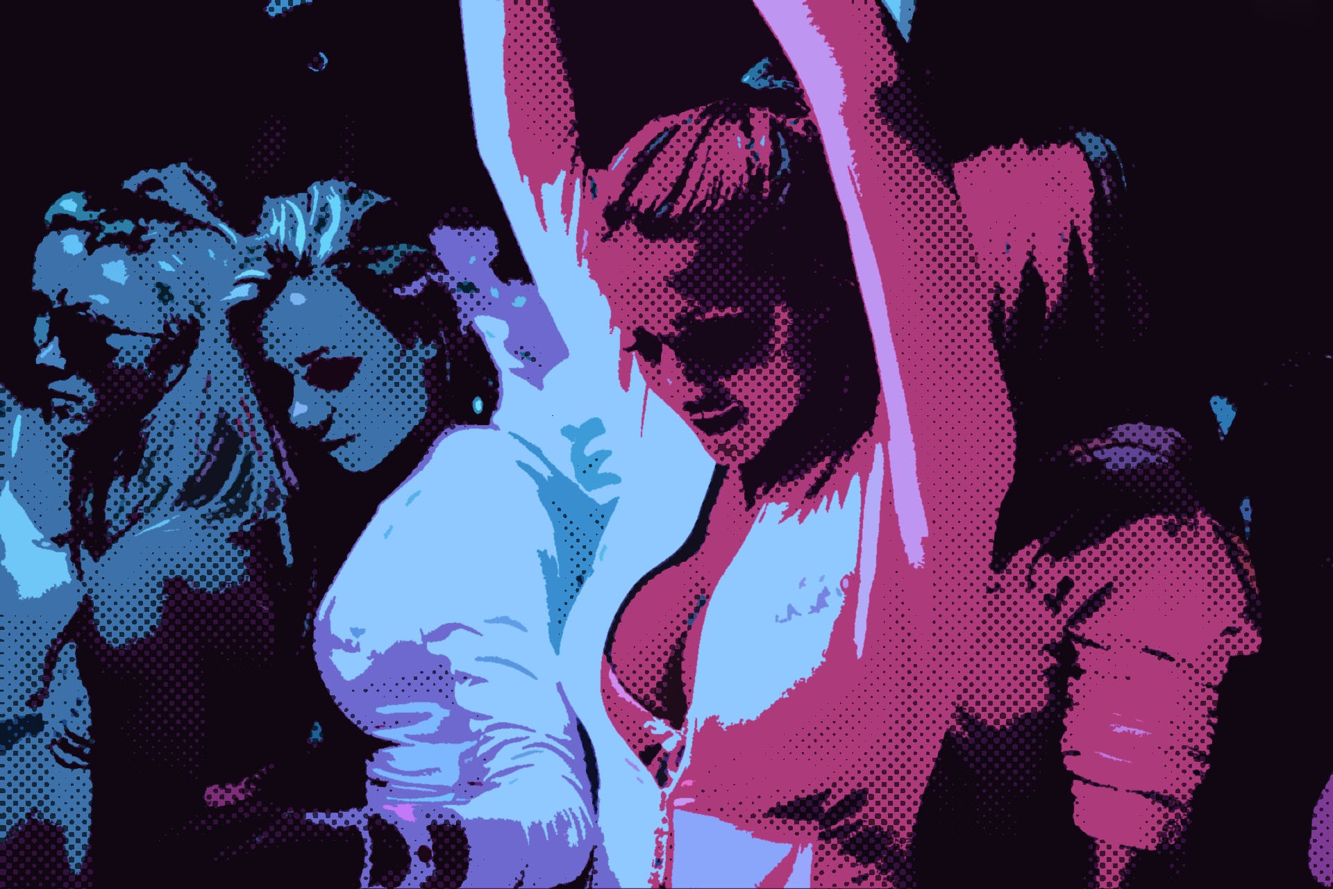 Women dancing at Sensation White event HD Wallpaper