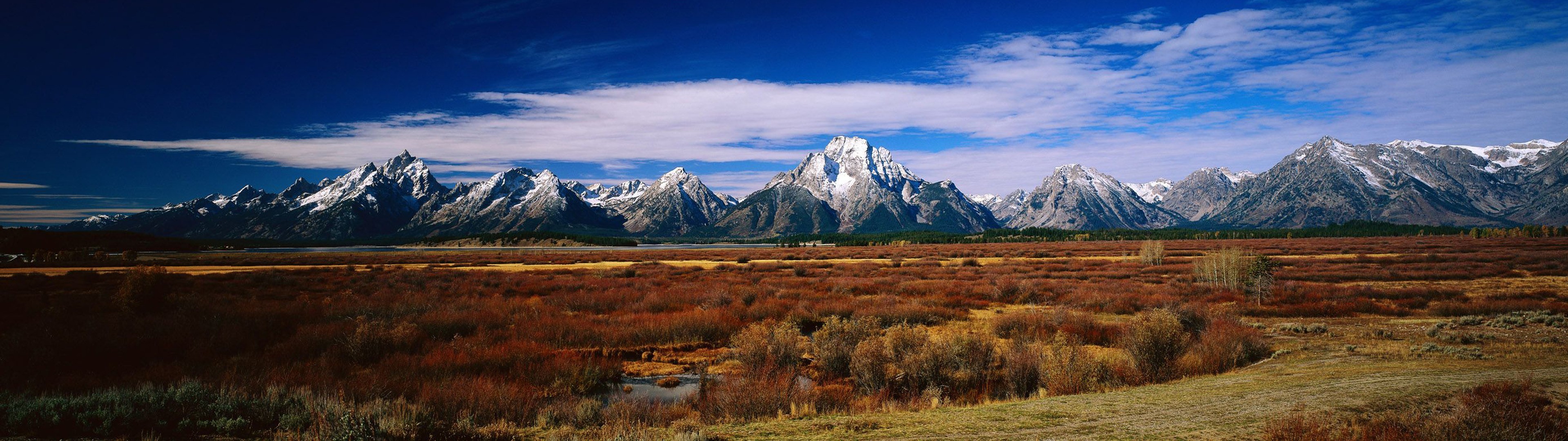 Grand Teton National Park Mountains Landscape HD Wallpaper