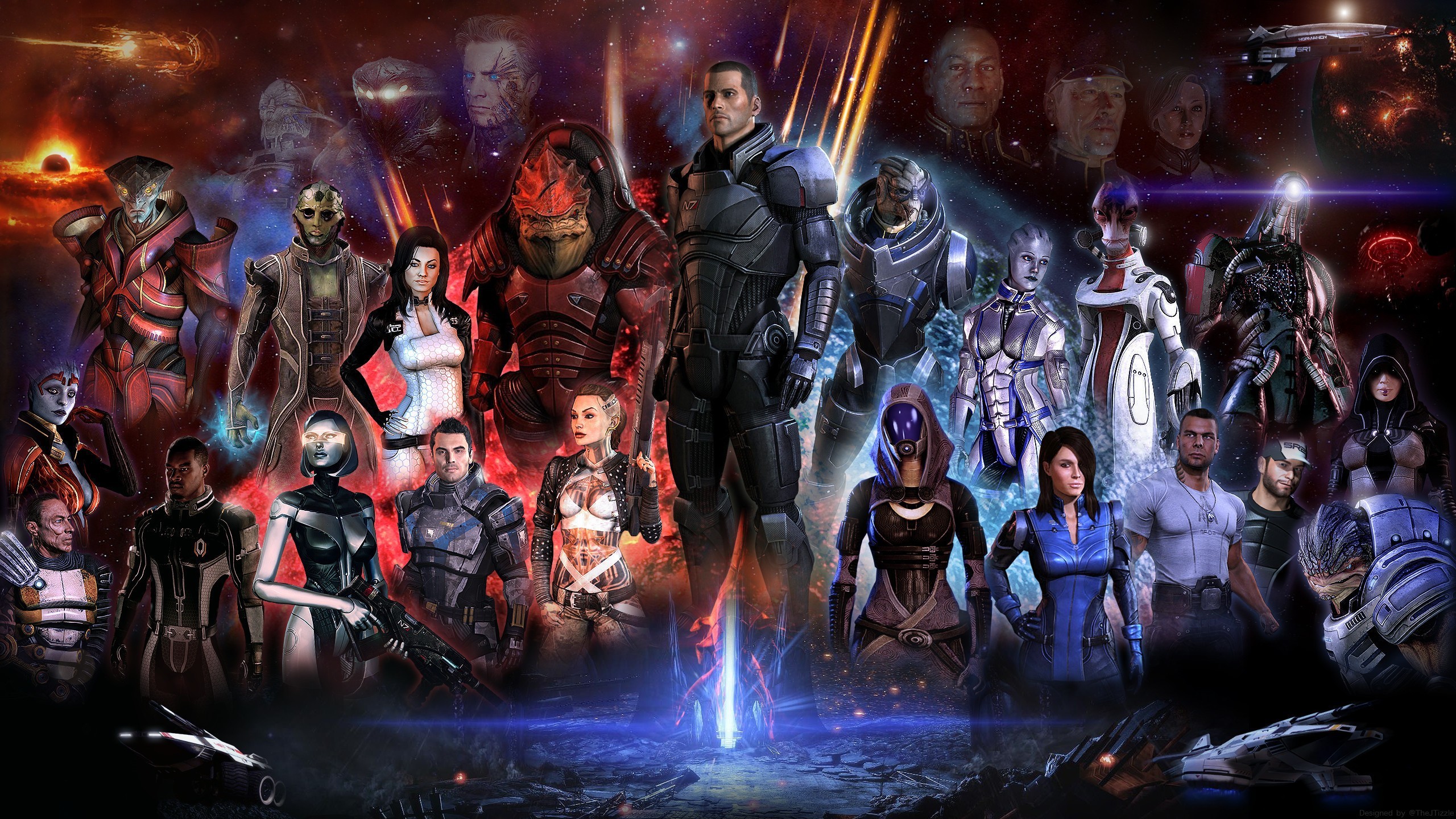 Mass Effect 3 Characters Montage HD Wallpaper