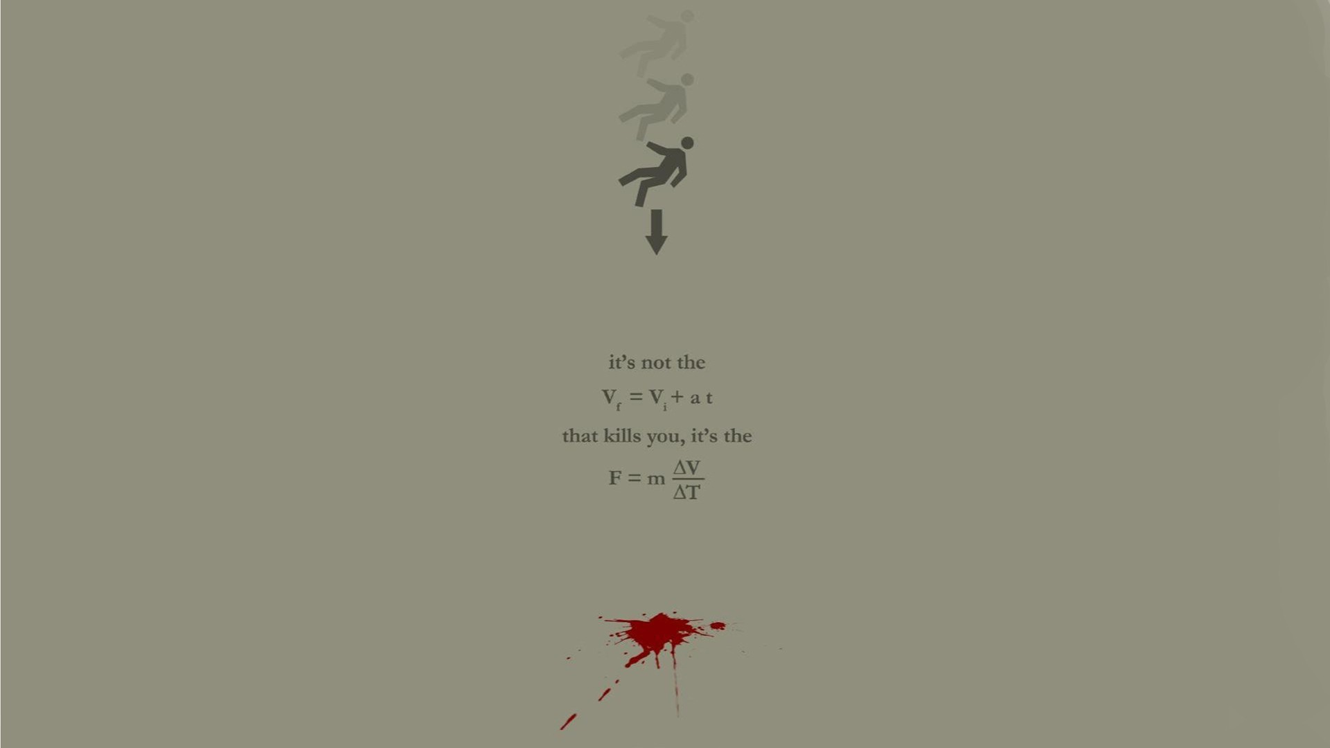 Humor Physics Minimalism Mathematics Falling Dark Humor HD Wallpaper