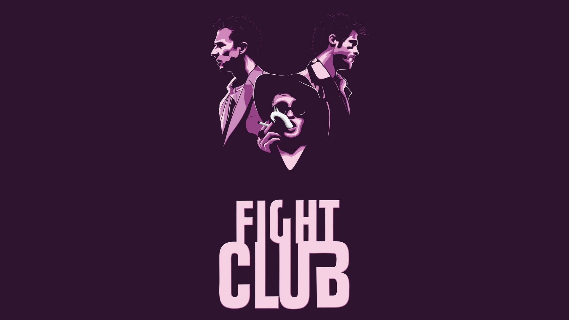Fight Club movie poster with characters HD Wallpaper