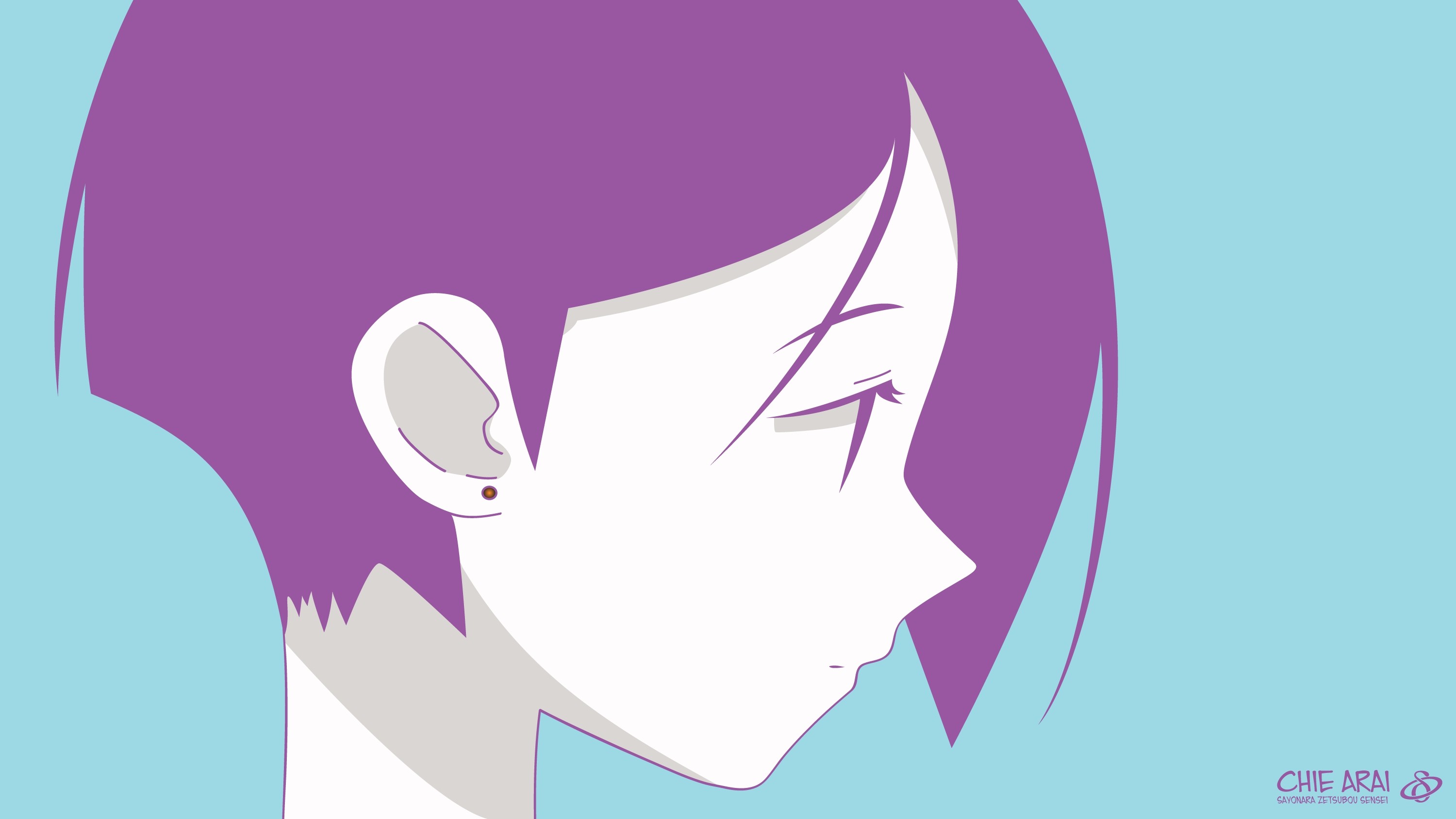 Sayonara Zetsubou Sensei anime girl profile HD Wallpaper