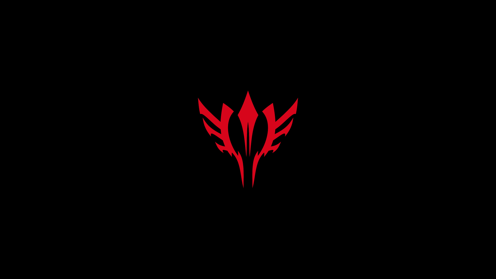 Fate/Stay Night Red Emblem on Black Background HD Wallpaper