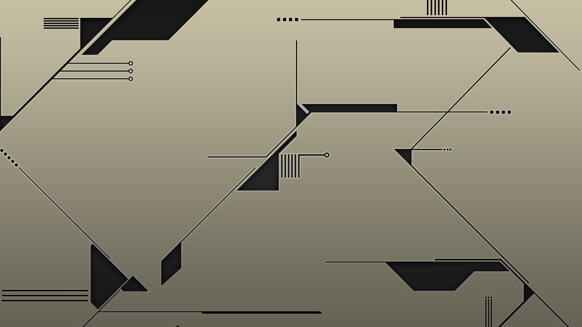 Abstract geometric digital art with minimalist design HD Wallpaper