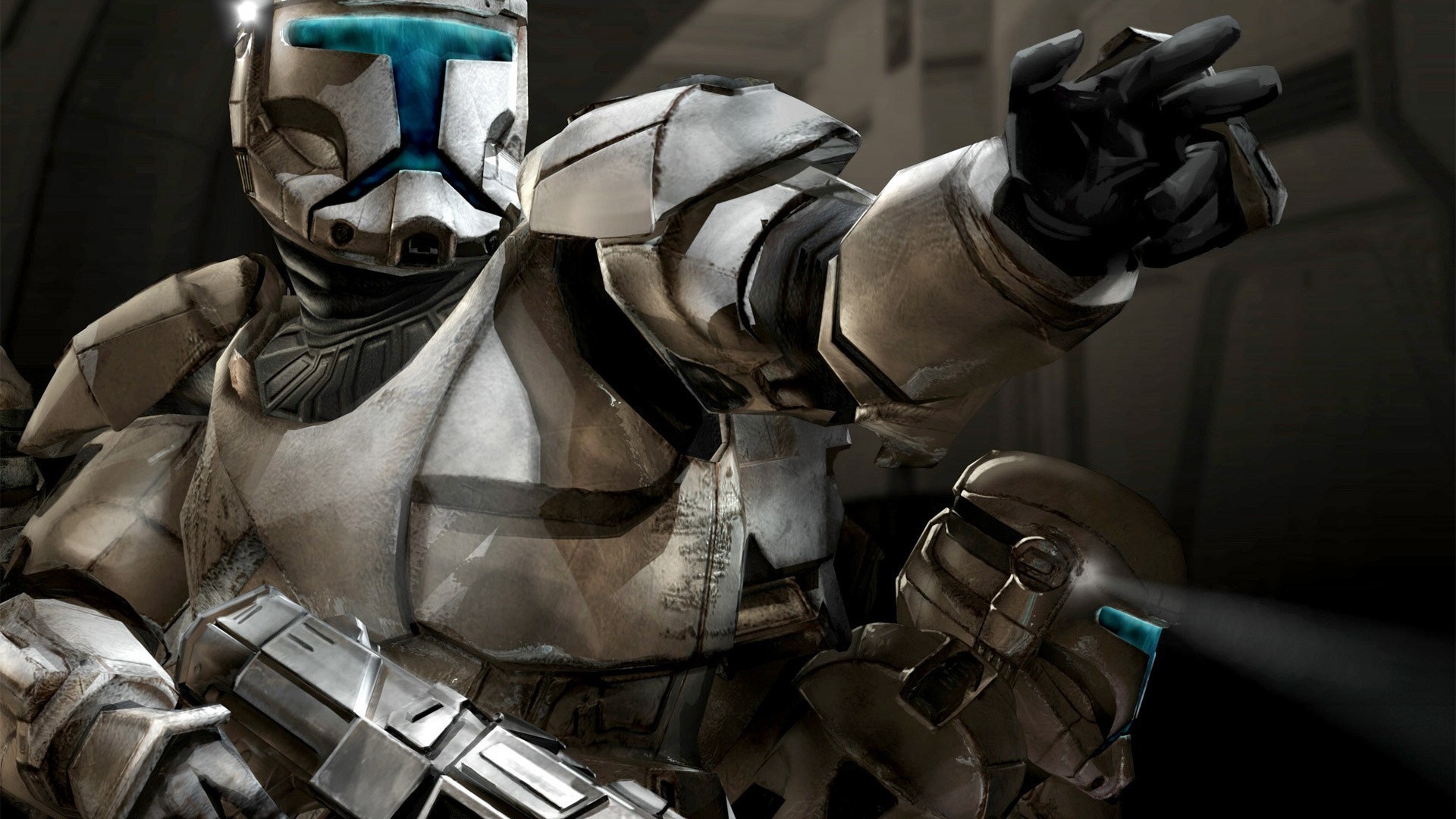 Star Wars Clone Trooper aiming weapon HD Wallpaper