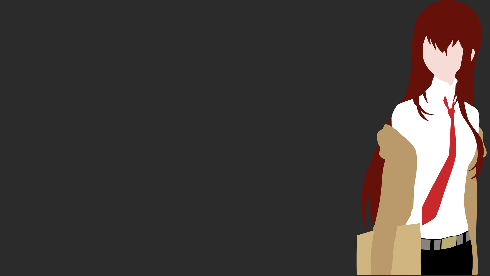 Makise Kurisu from Steins;Gate anime vector art HD Wallpaper
