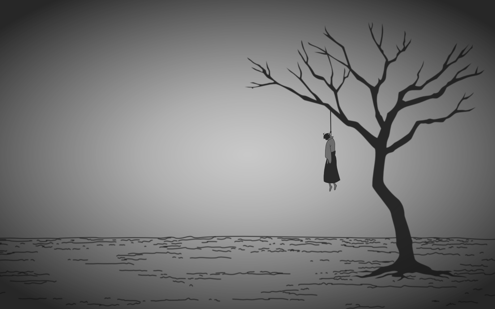 White Death Trees HD Wallpaper