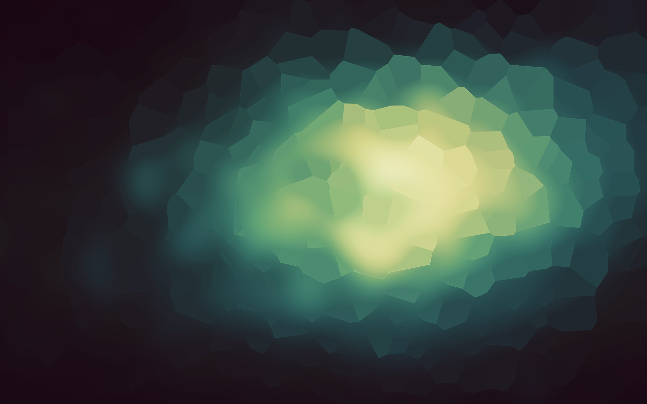 Abstract Voronoi diagram with blurred light HD Wallpaper