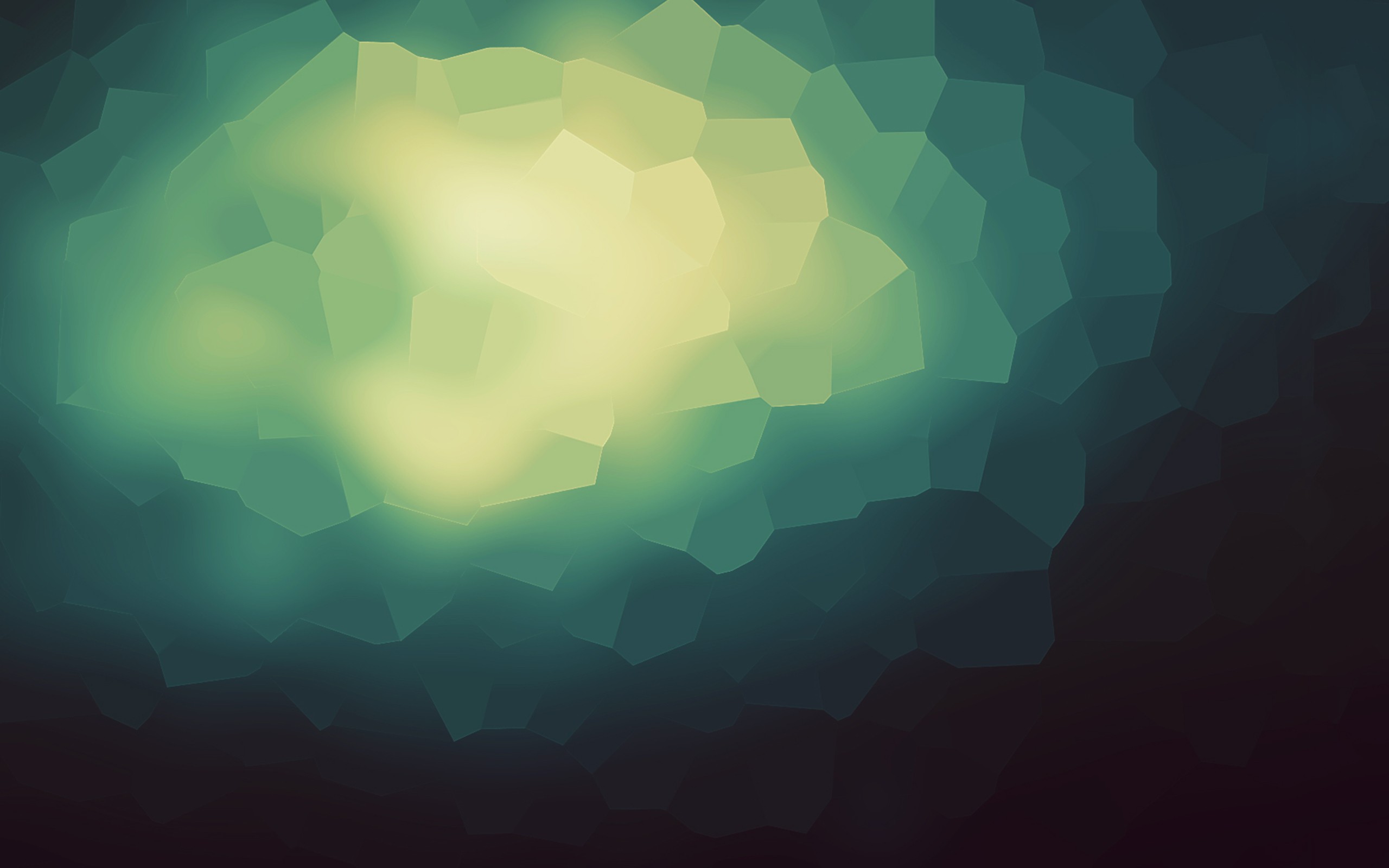 Abstract blurred geometric shapes with light glow HD Wallpaper