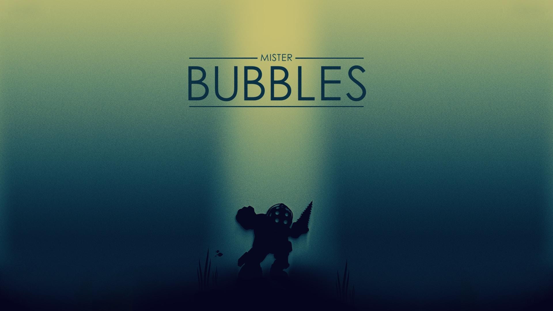 BioShock Mister Bubbles Big Daddy Silhouette HD Wallpaper