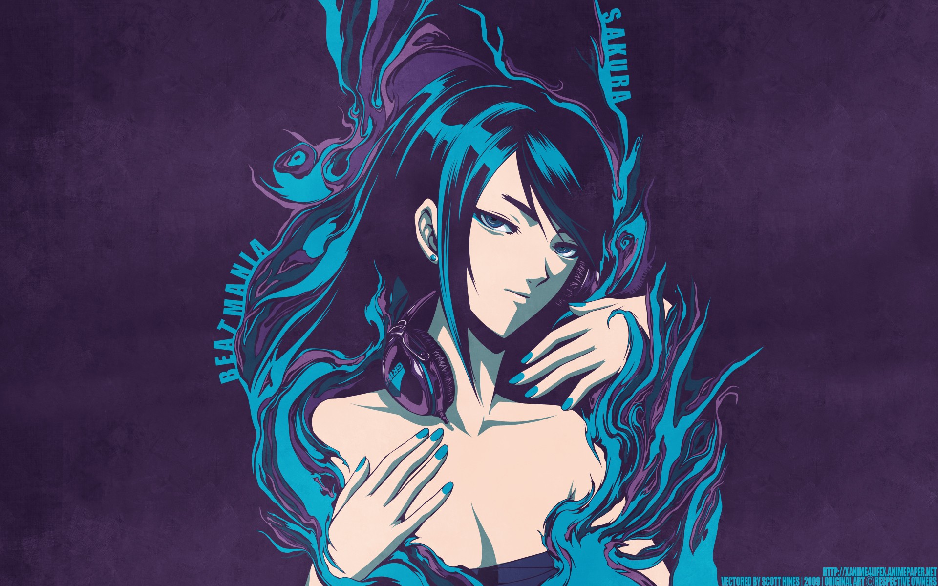Sakura from Beatmania Anime Art HD Wallpaper